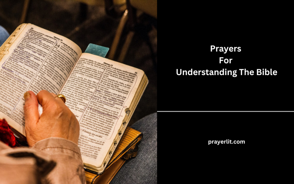 Prayers For Understanding The Bible