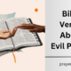 Bible Verses About Evil People