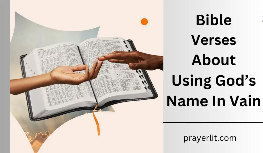 Bible Verses About Using God's Name In Vain