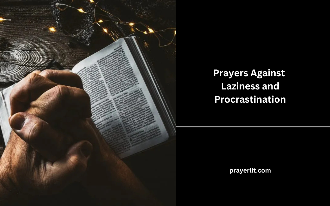 Prayers Against Laziness and Procrastination