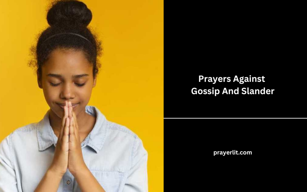 Prayers Against Gossip And Slander