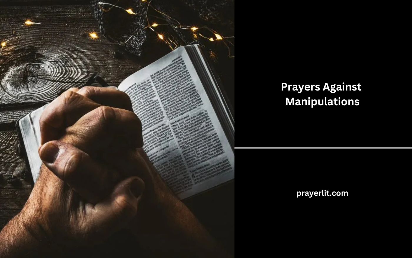 Prayers Against Manipulations