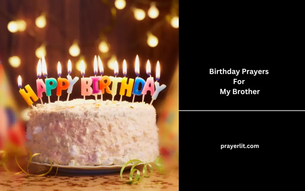 Birthday Prayers For My Brother