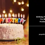 Birthday Prayers For My Husband