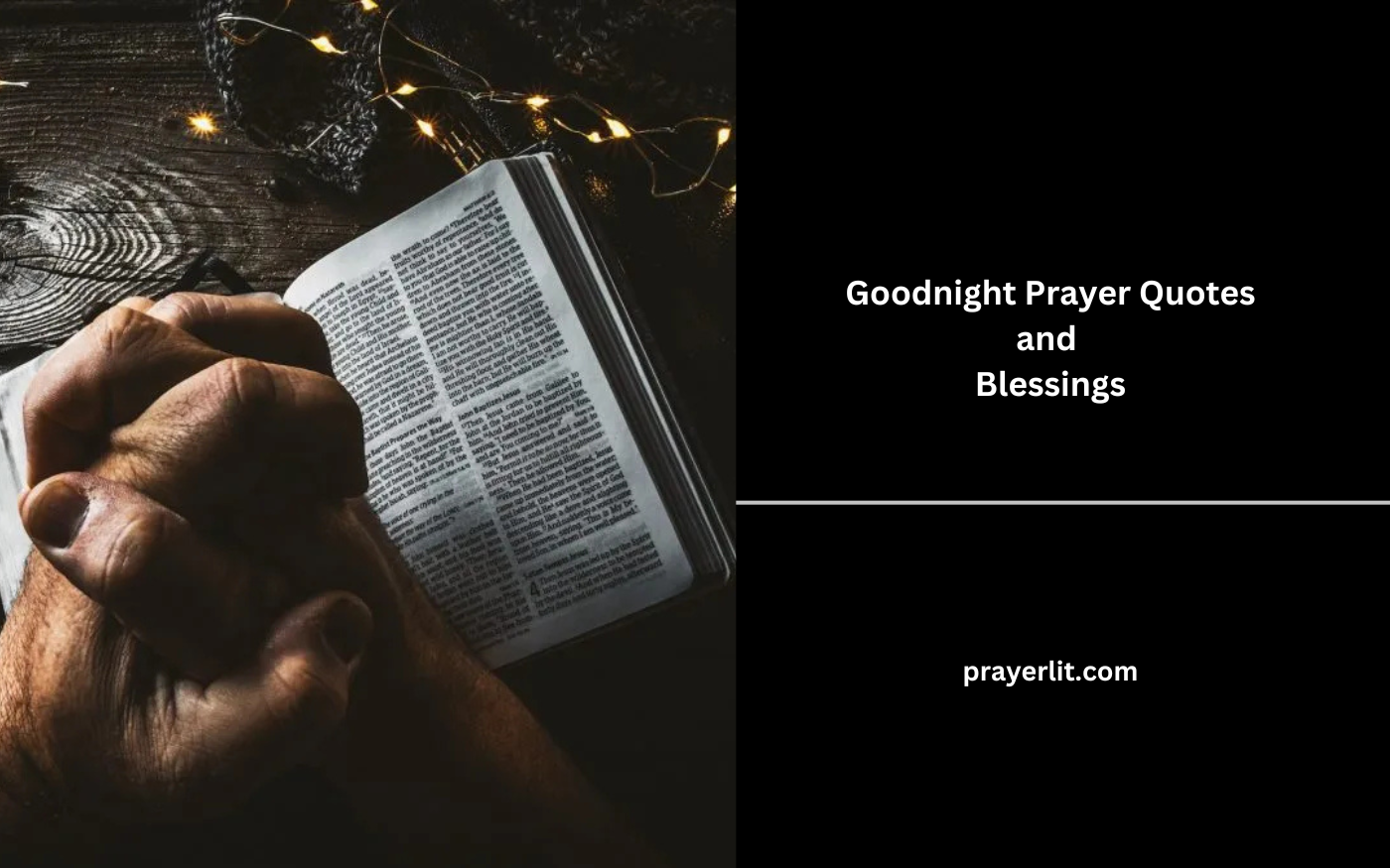 Goodnight Prayer Quotes and Blessings