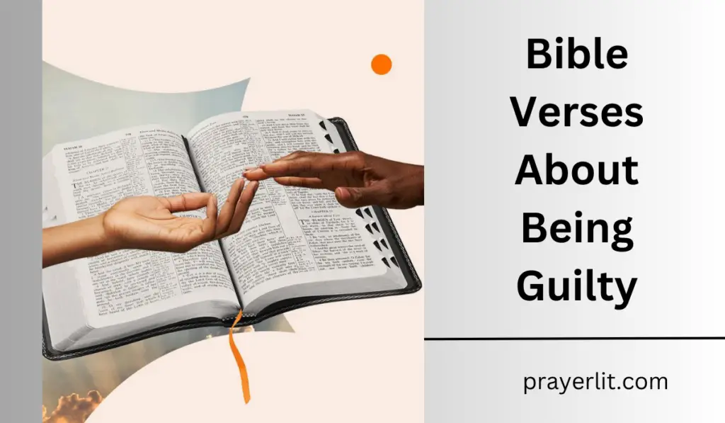 Bible Verses About Being Guilty