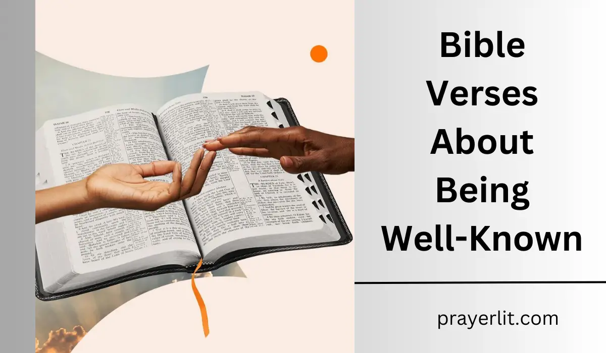 Bible Verses About Being Well-Known