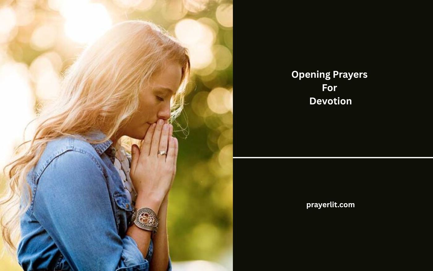 Opening Prayers For Devotion