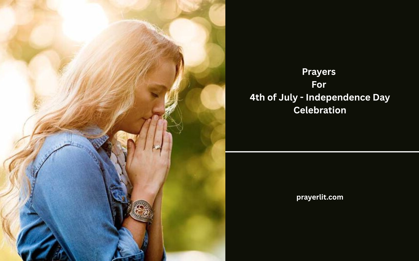 Prayers for 4th of July - Independence Day Celebration