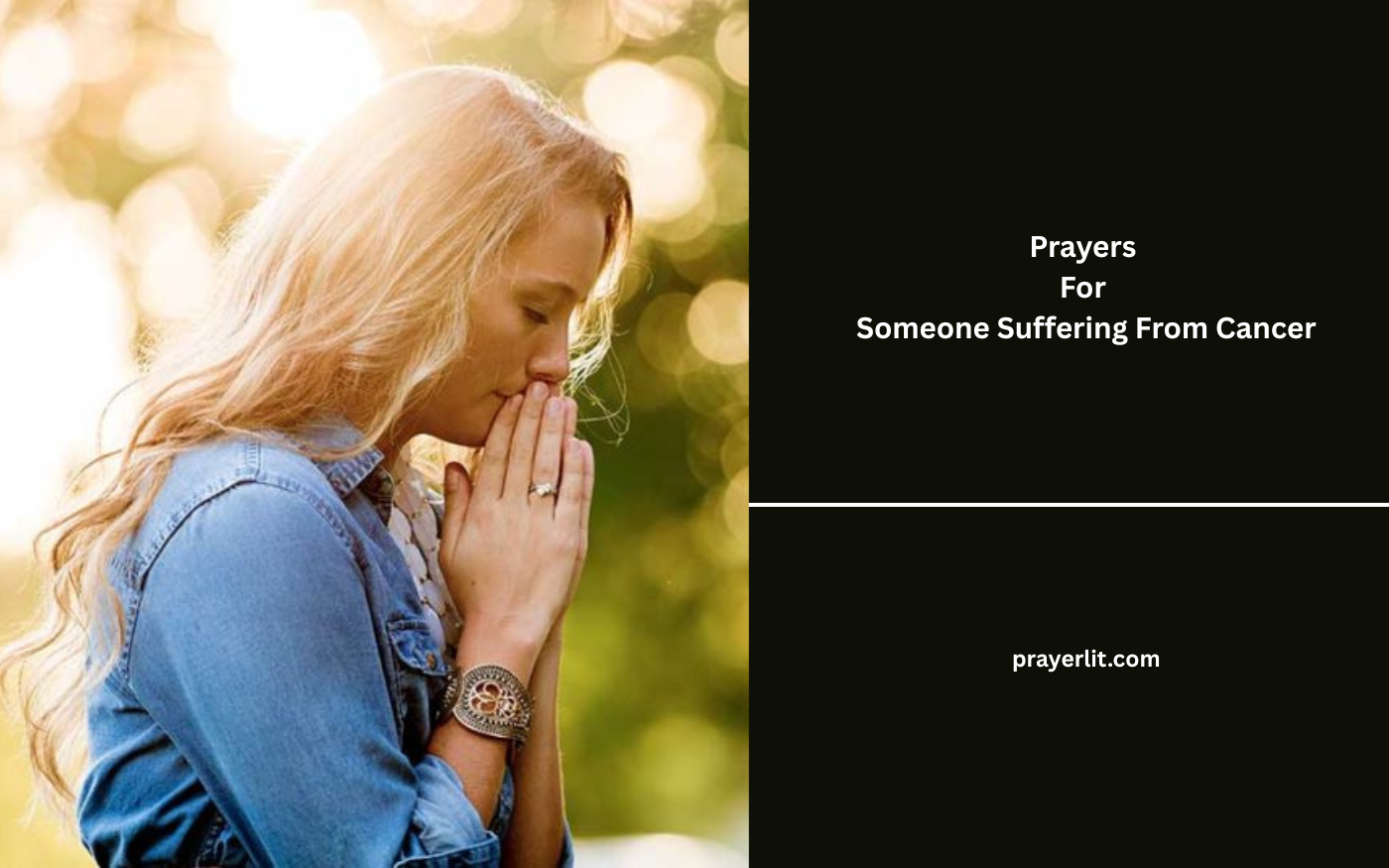 Prayers For Someone Suffering From Cancer
