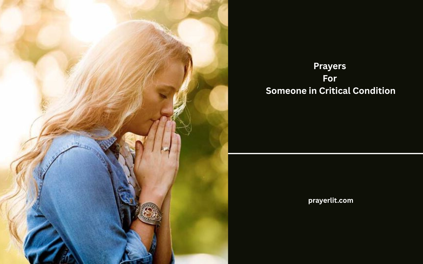 Prayers For Someone in Critical Condition