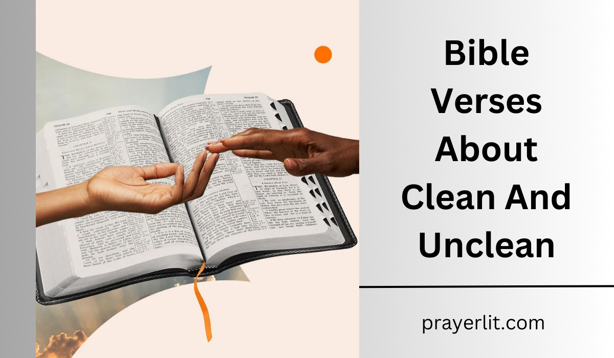 Bible Verses About Clean And Unclean