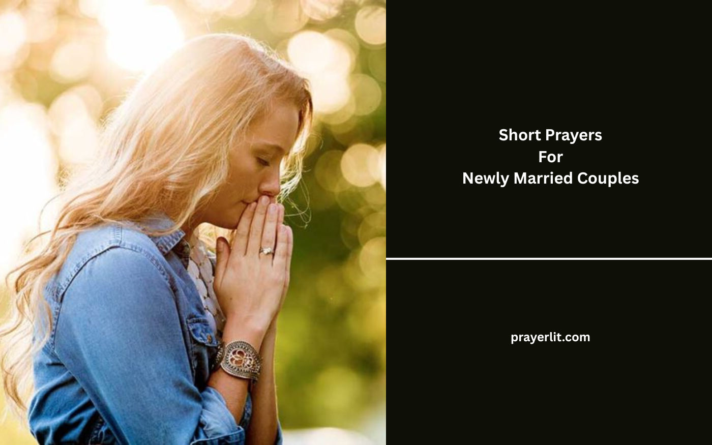 Short Prayers For Newly Married Couples