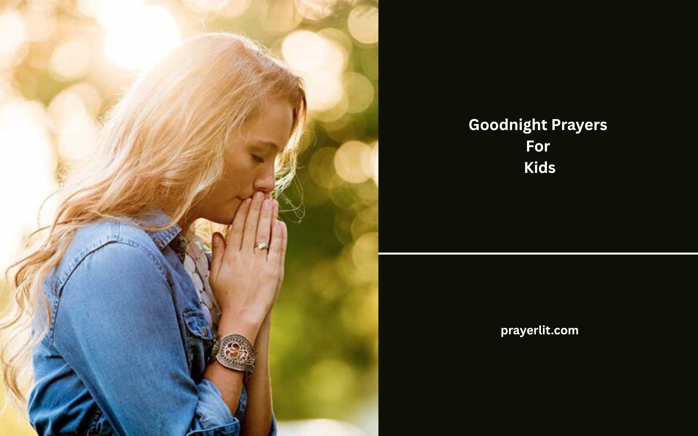 Goodnight Prayers For Kids