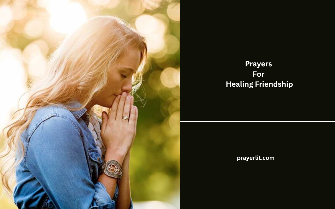 Prayers For Healing Friendship