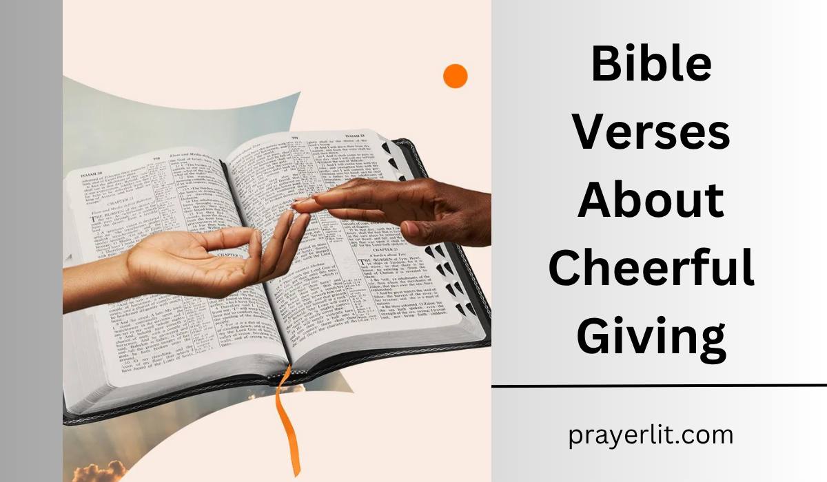  Bible Verses About Cheerful Giving