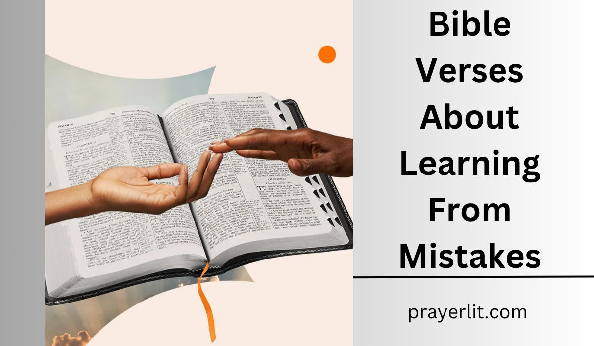 Bible Verses About Learning From Mistakes