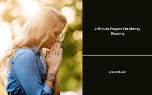 2 Minute Prayers For Money Blessing