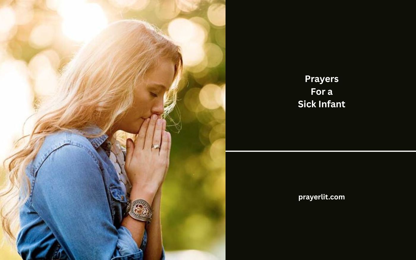 Prayers For a Sick Infant