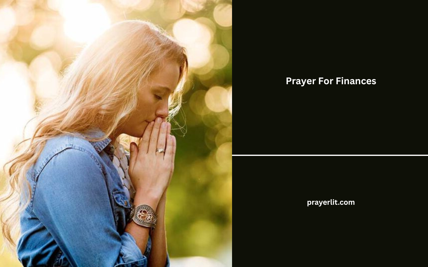 Prayer For Finances