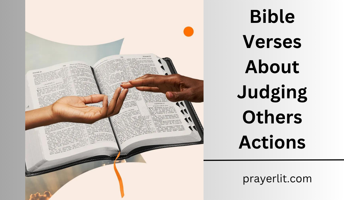 Bible Verses About Judging Others Actions