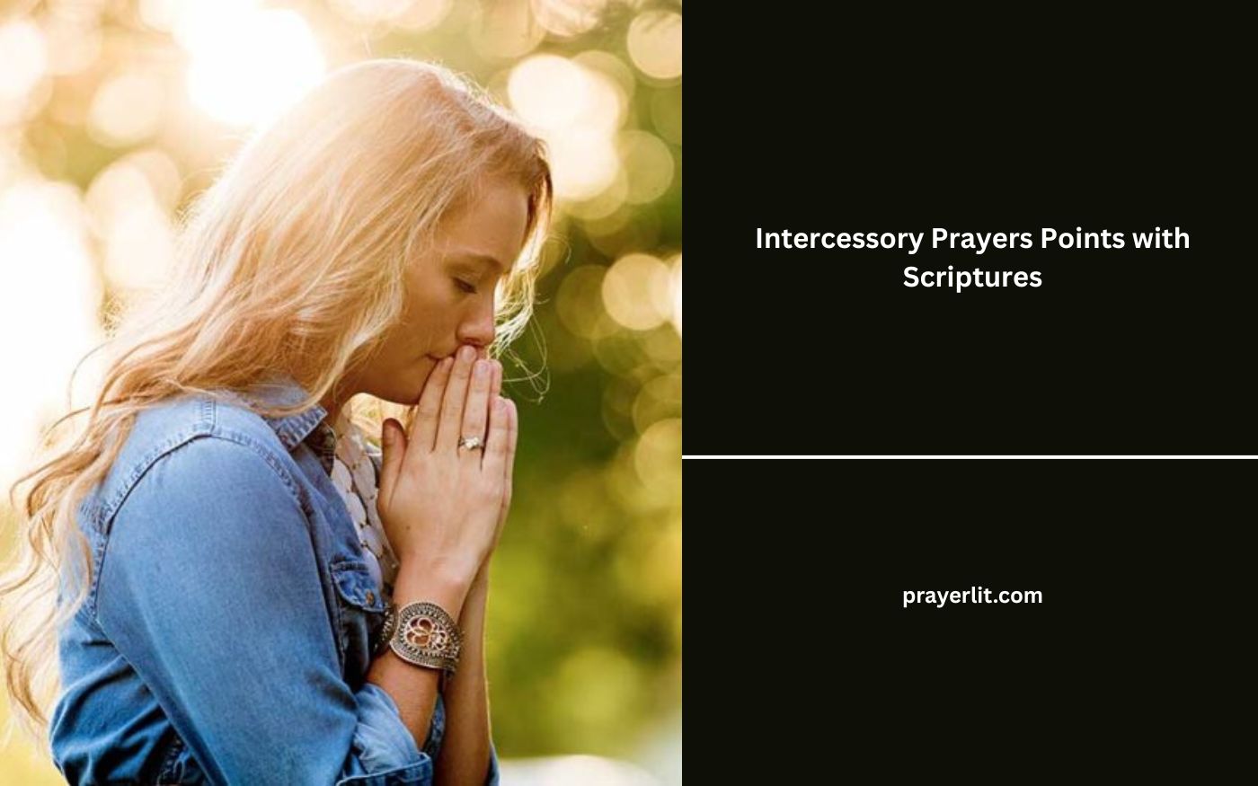Intercessory Prayers Points with Scriptures