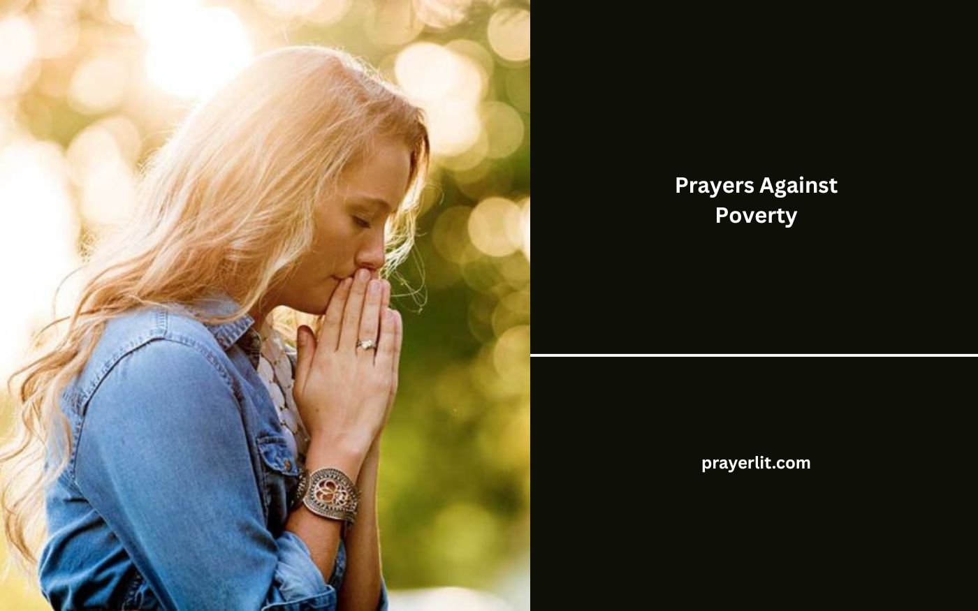 Prayers Against Poverty