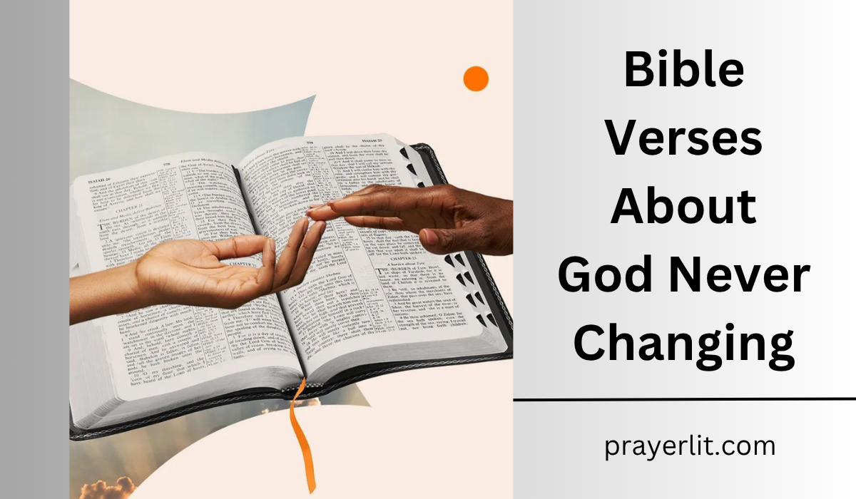 Bible Verses About God Never Changing