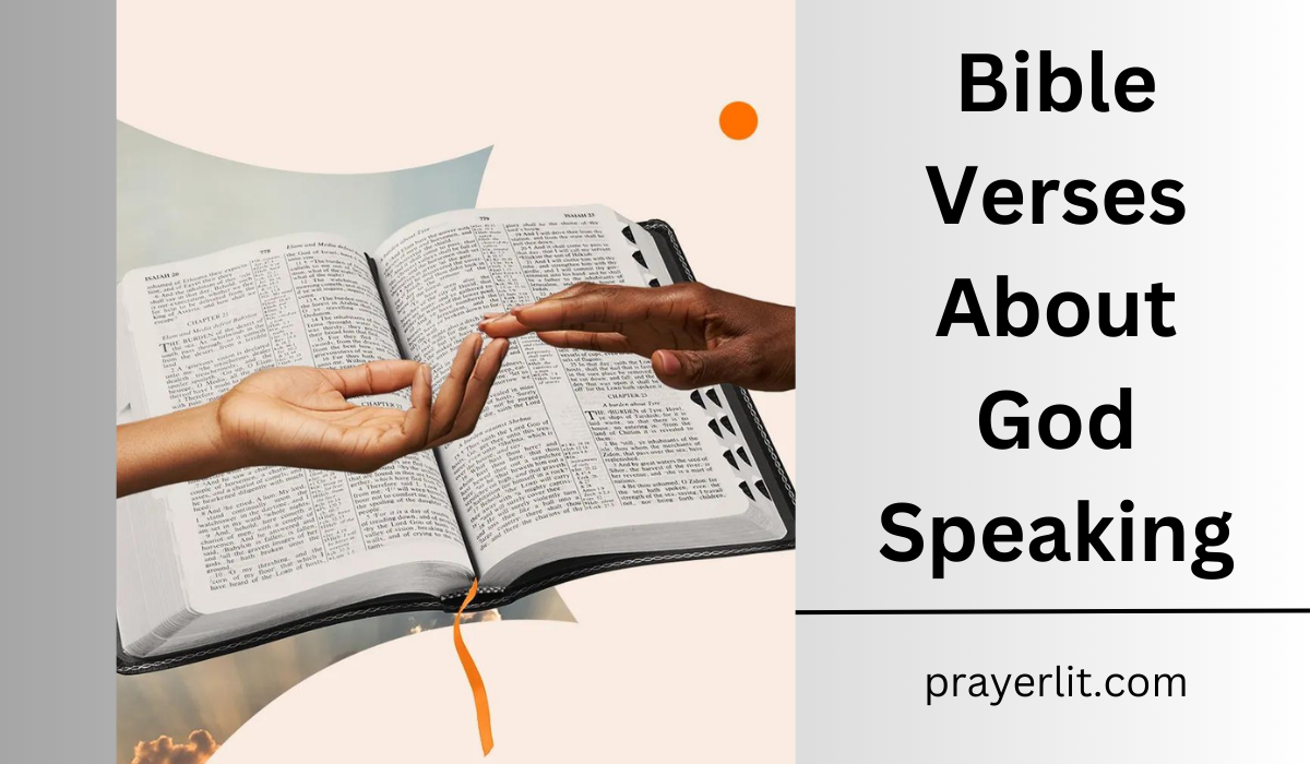  Bible Verses About God Speaking