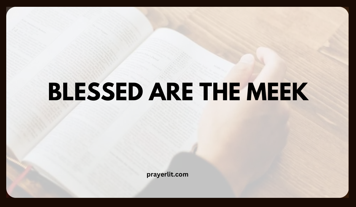 Blessed Are the Meek