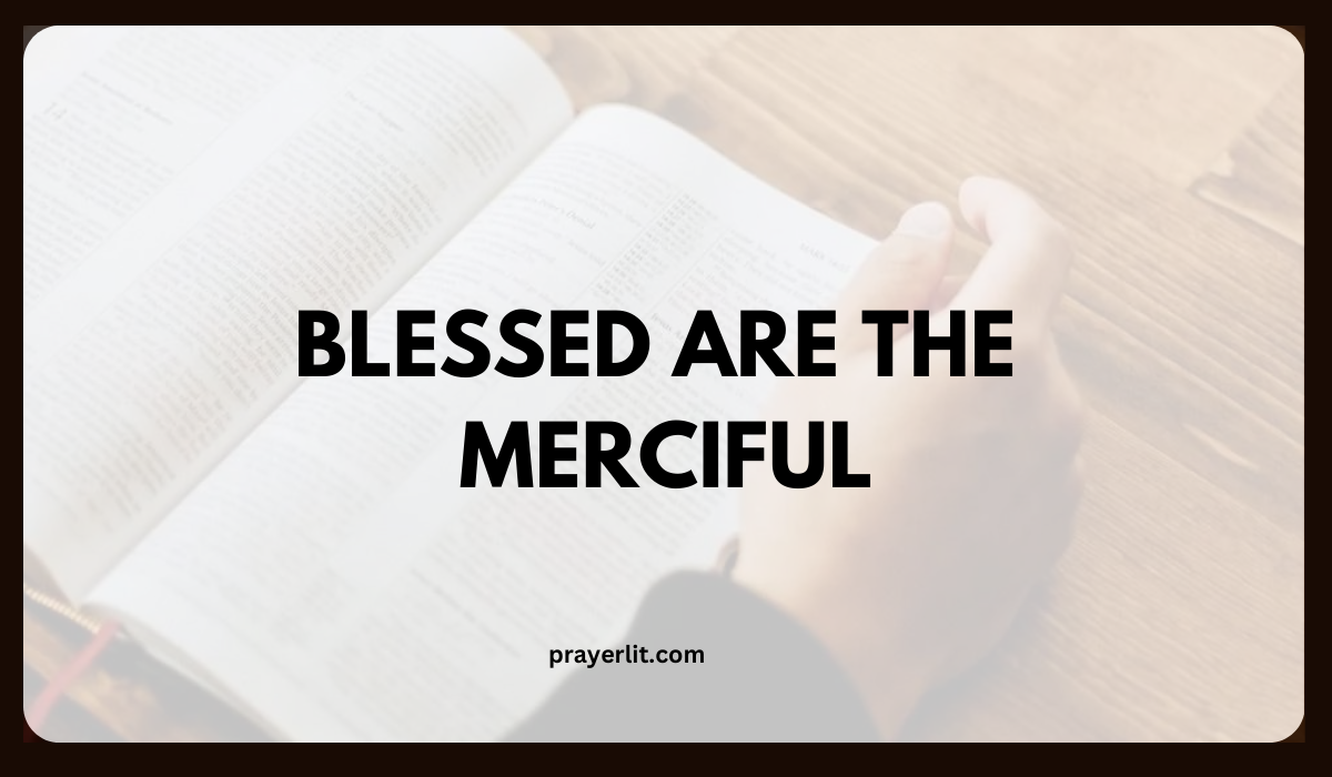 Blessed Are the Merciful