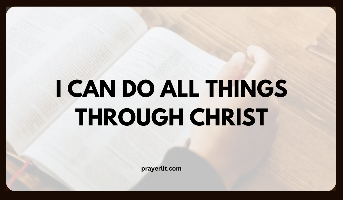 Meaning of Philippians 4:13