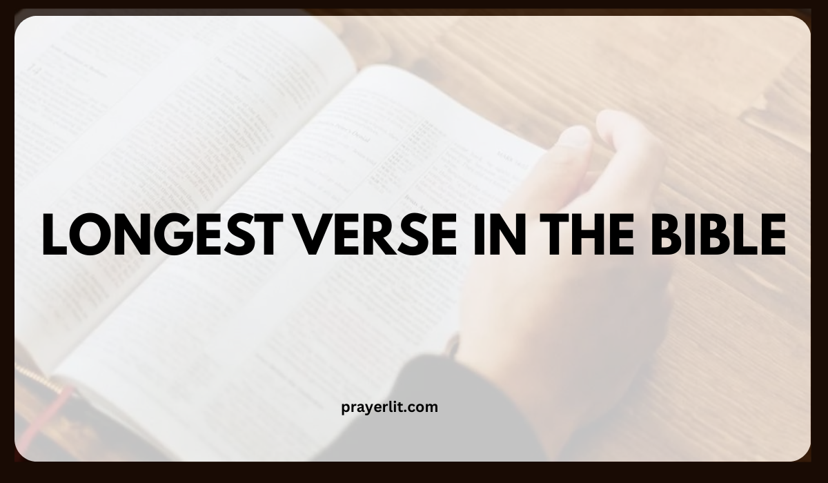 Longest Verse in the Bible