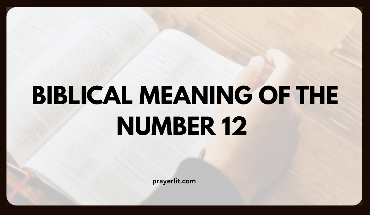 What Does the Number 12 Mean in the Bible?