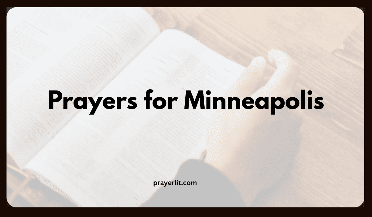 Prayers for Minneapolis
