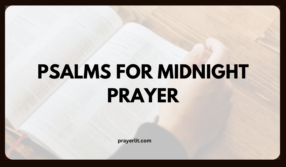 Psalms for Midnight Prayer
