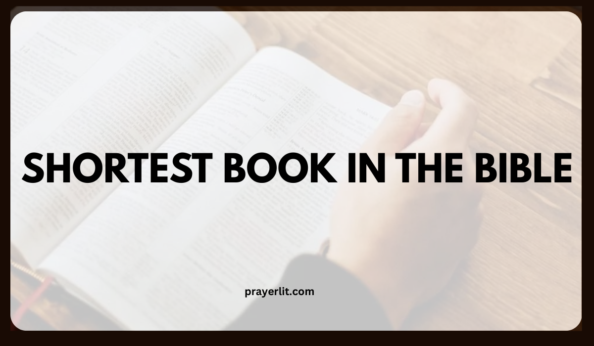 Shortest Books in the Bible