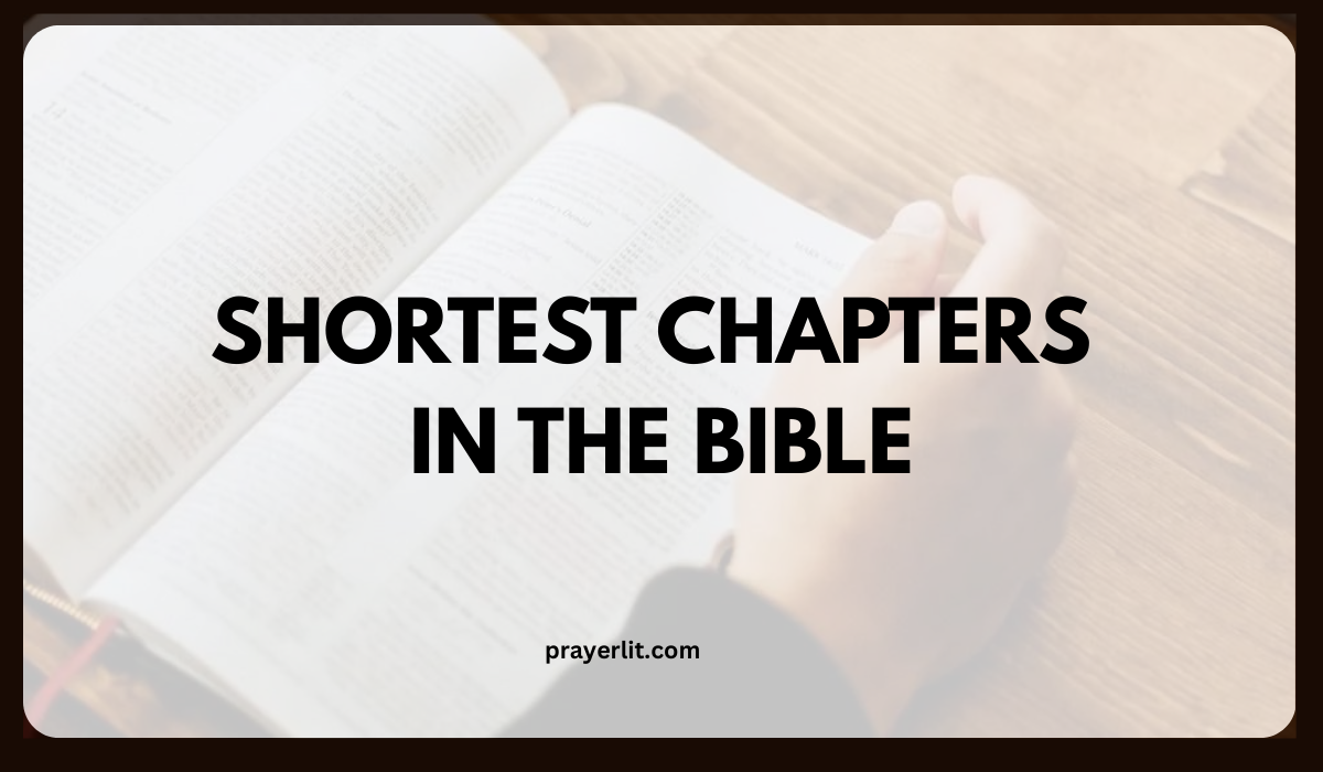 shortest chapters of the Bible