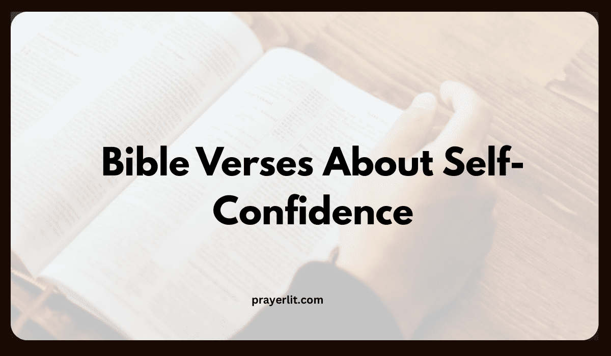 Bible Verses About Self-Confidence