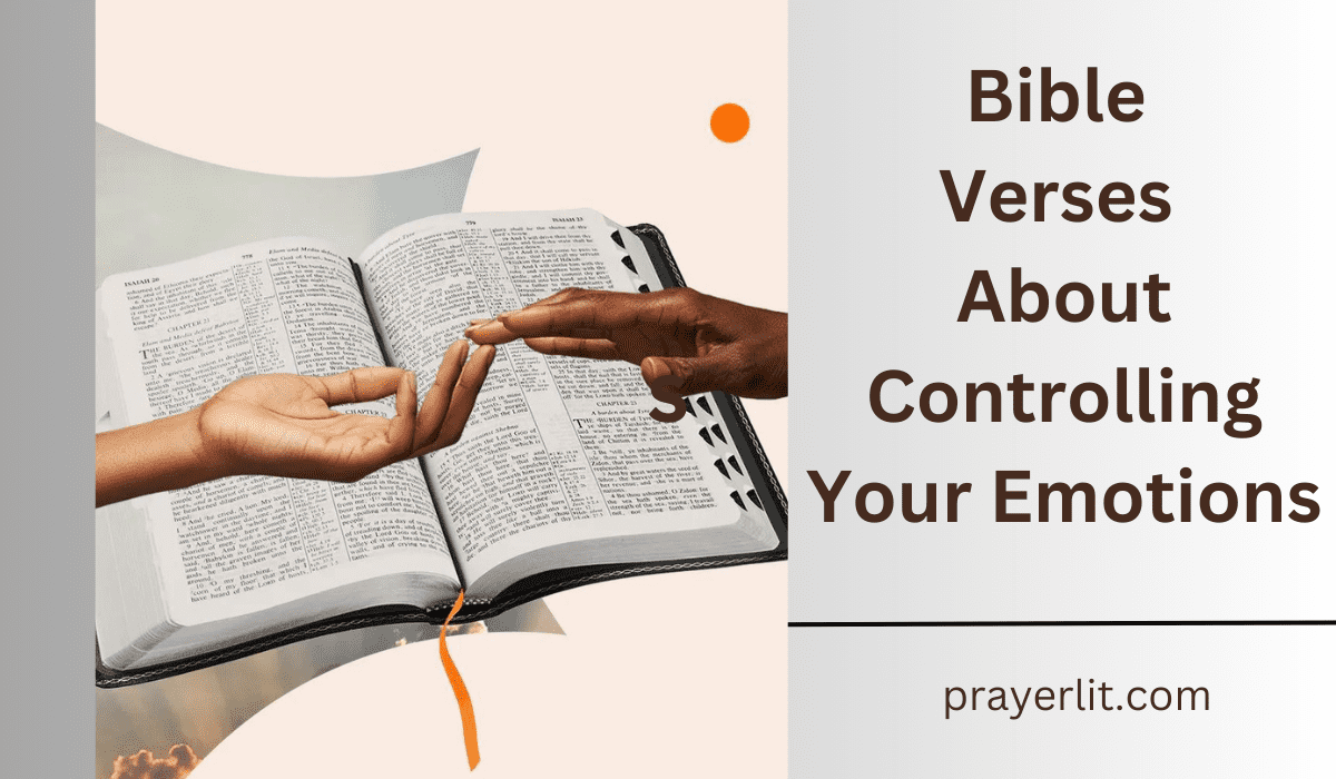 Bible Verses About Controlling Your Emotions