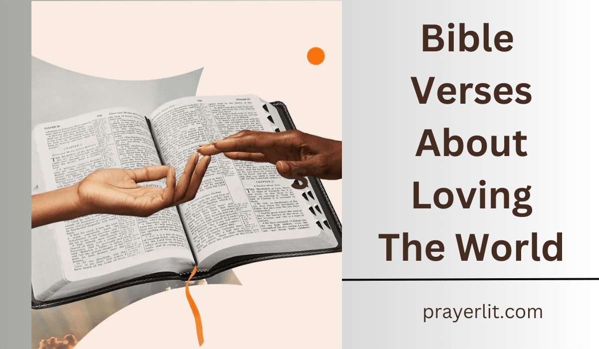 Bible Verses About Loving The World