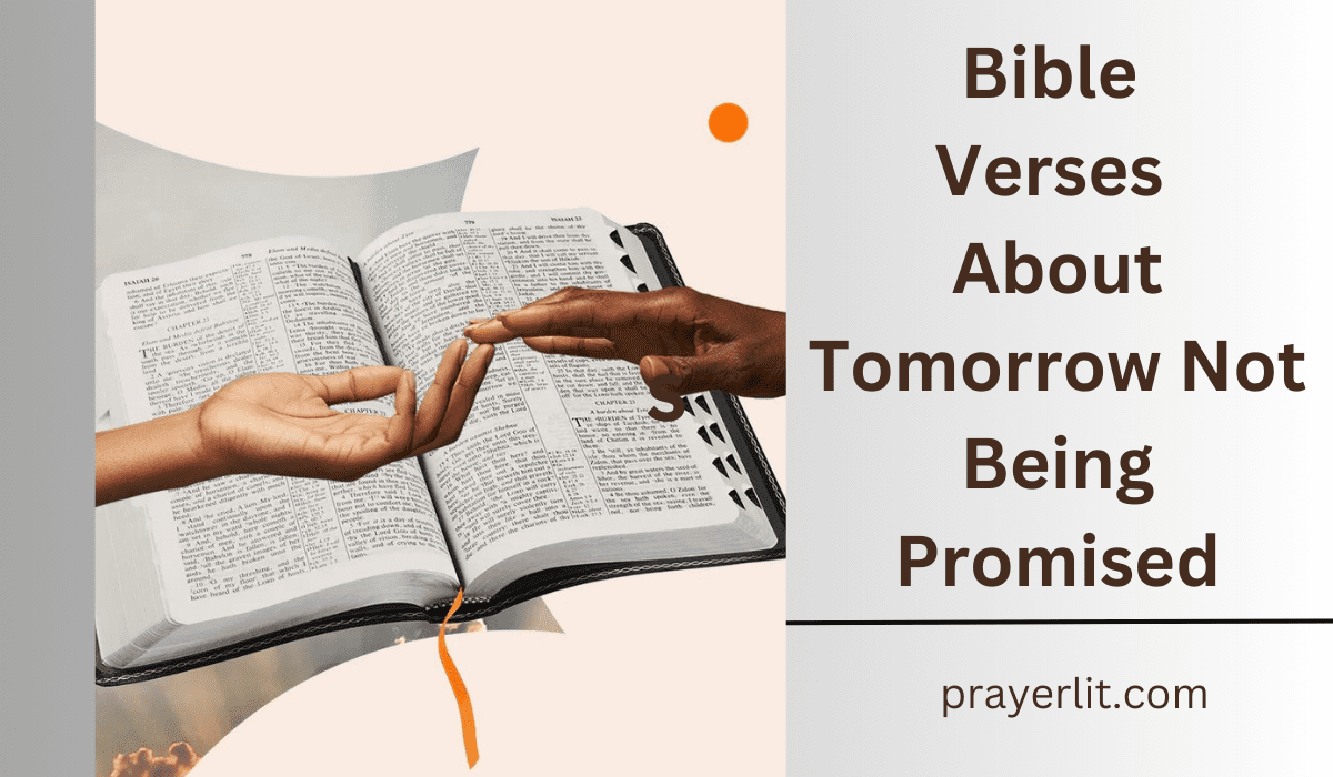  Bible Verses About Tomorrow Not Being Promised