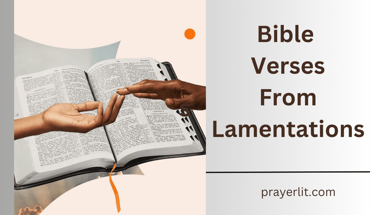  Bible Verses From Lamentations