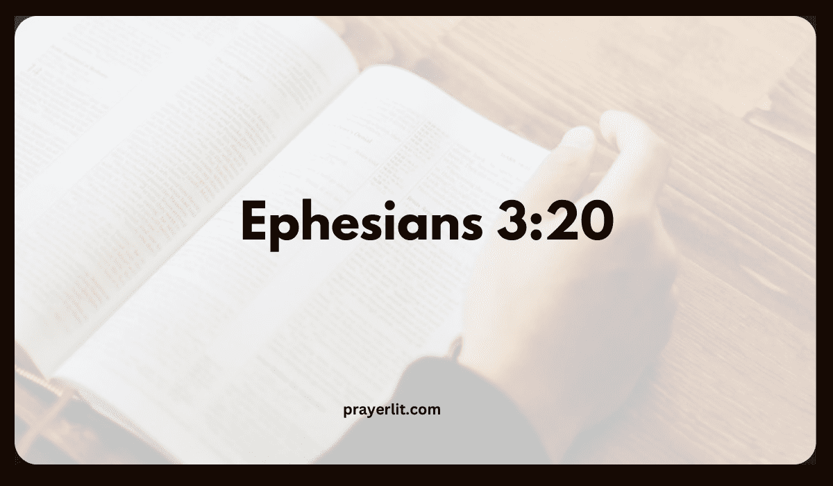 Ephesians 3:20 