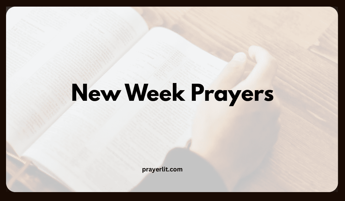 New Week Prayers for My Customers