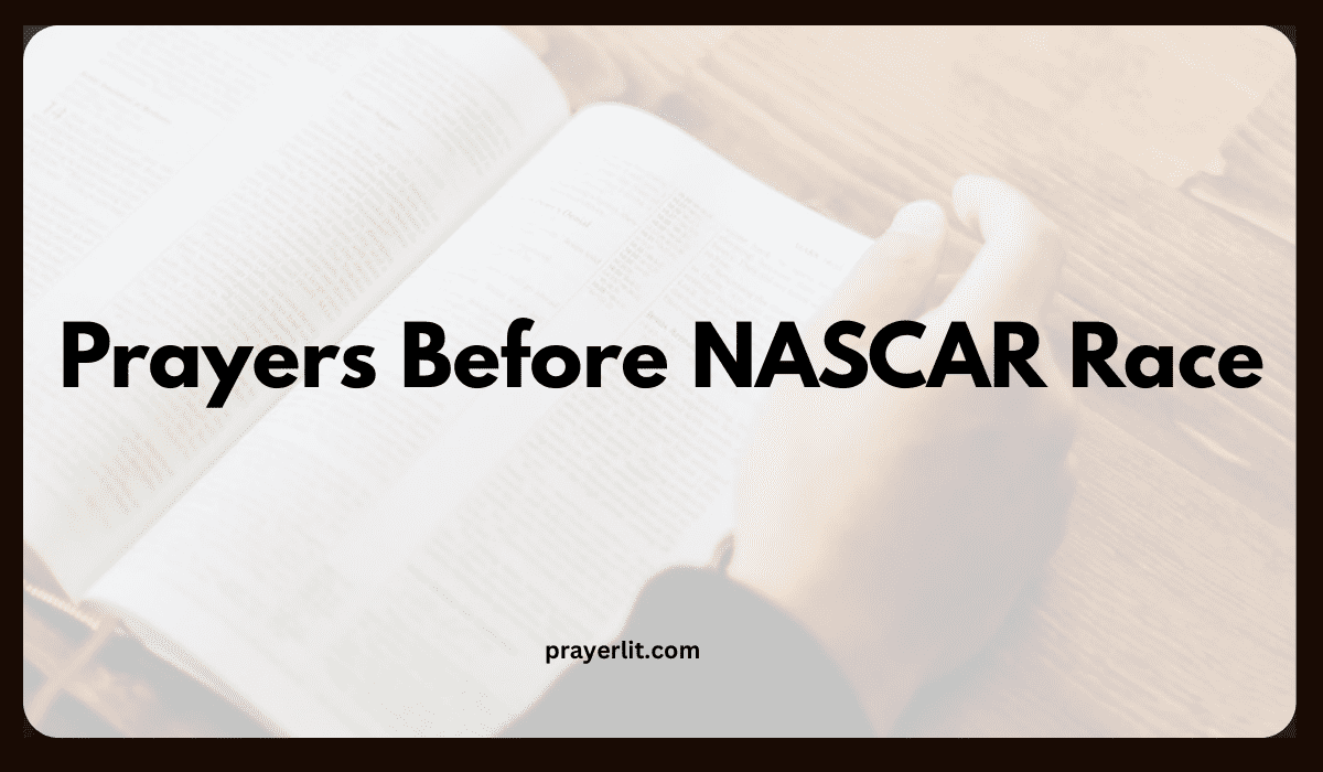 Prayers Before NASCAR Race