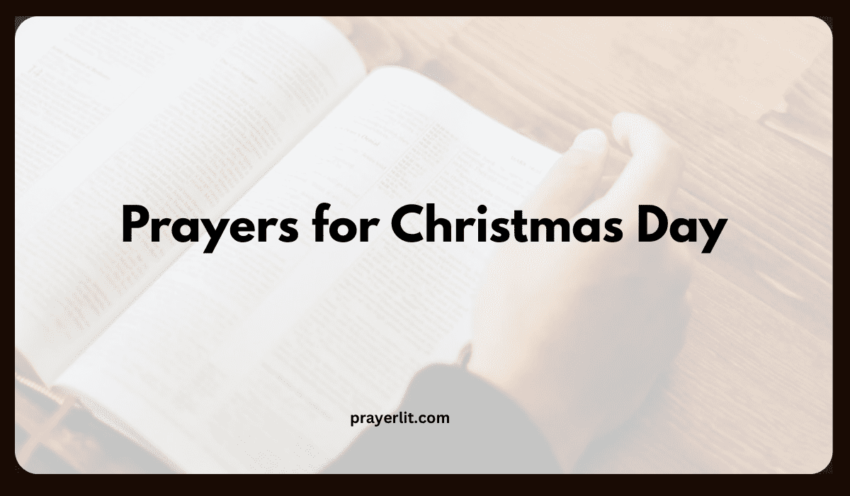 Prayers for Christmas Day