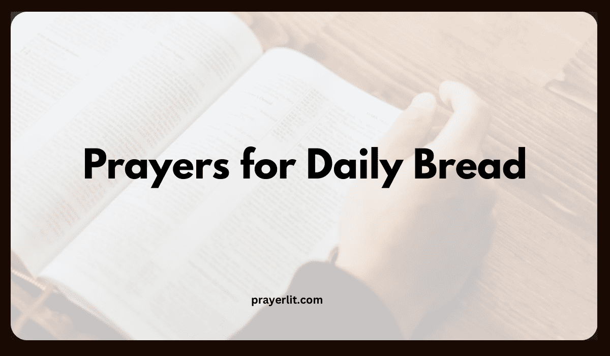 Prayers for Daily Bread