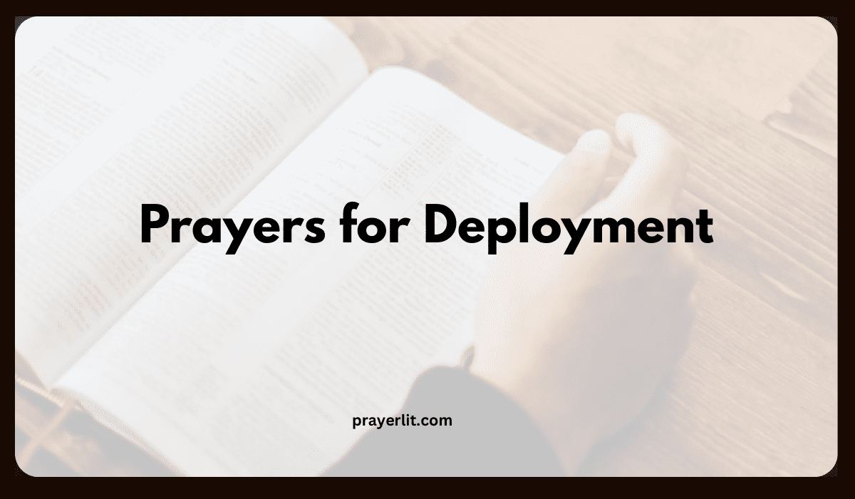 Prayers for Deployment