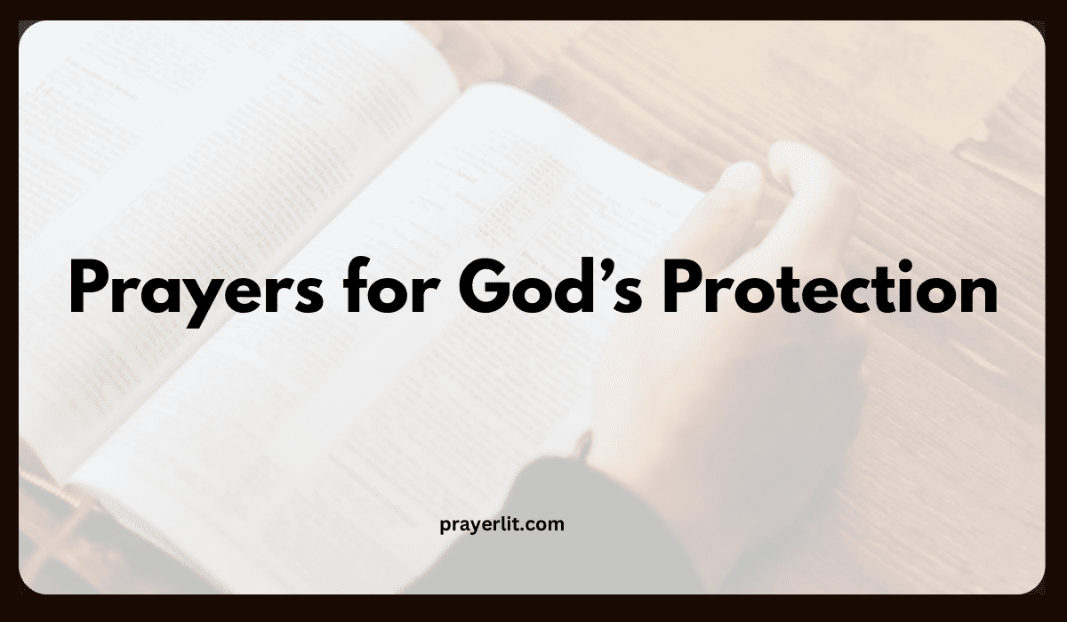 Prayers for God’s Protection